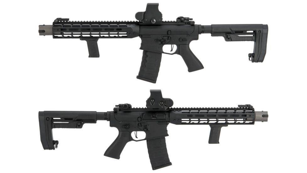 EMG Falkor AR-15 Training Weapon M4 Airsoft AEG Rifle, Blitz SBR, Black, Large, FD-B-B