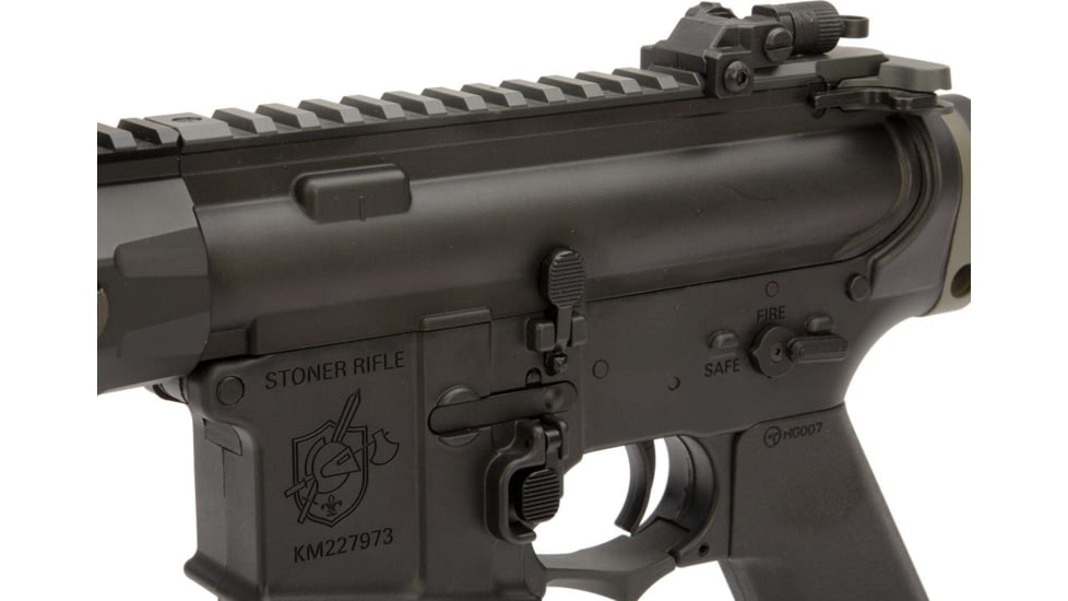 EMG Helios Knights Armament Licensed SR-16E Mod2 MLOK Airsoft AEG Rifle, Carbine, Black, Large, AR-071E