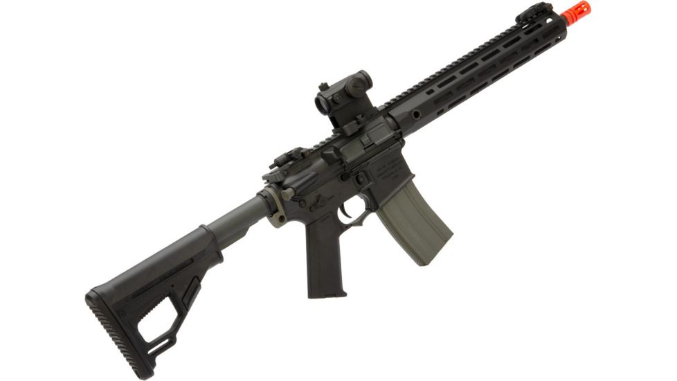 EMG Helios Knights Armament Licensed SR-16E Mod2 MLOK Airsoft AEG Rifle, Carbine, Black, Large, AR-071E