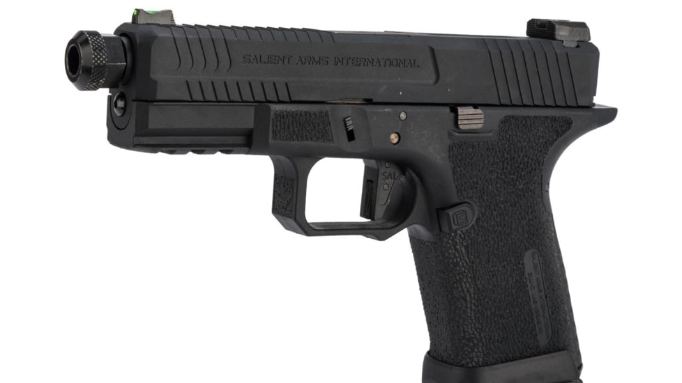 EMG Salient Arms International Blu Airsoft Training Weapon, Compact, Green Gas Mag, Black, Medium, SA-BL0201