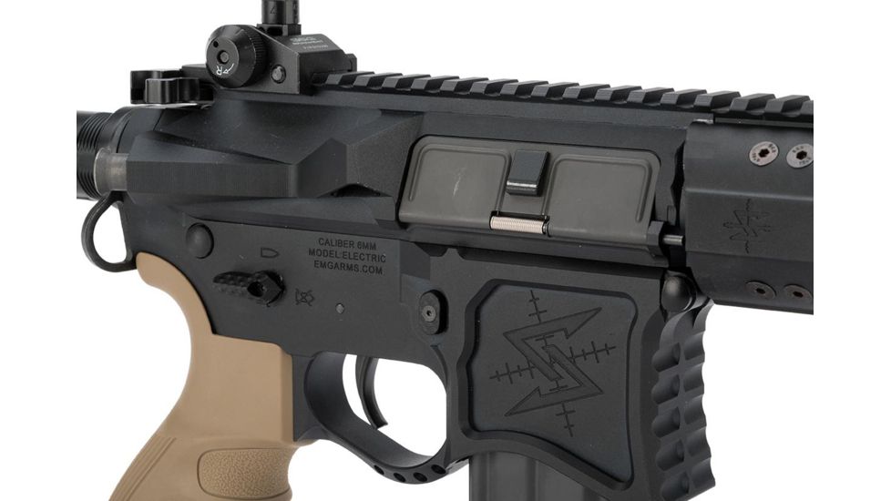 EMG Seekins Precision Licensed AR-15 SP223 Advanced Airsoft M4 AEG Rifle, w/G2 Gearbox, Desert Tan, Large, TGR-016-SKS-DNB-NCM