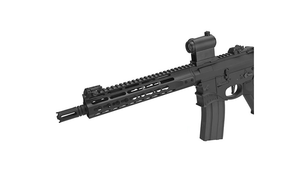EMG Sharps Bros Hellbreaker Licensed Full Metal Advanced M4 Airsoft AEG Rifle, 10in SBR, Black, Large, M4-SB10-BK
