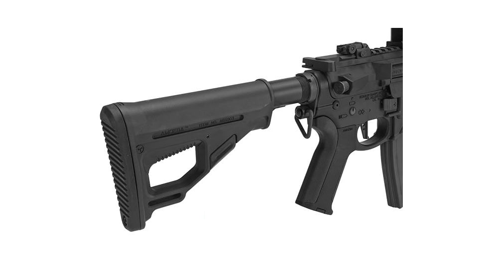EMG Sharps Bros Hellbreaker Licensed Full Metal Advanced M4 Airsoft AEG Rifle, 10in SBR, Black, Large, M4-SB10-BK