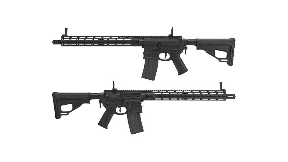 EMG Sharps Bros Hellbreaker Licensed Full Metal Advanced M4 Airsoft AEG Rifle, 15in Carbine, Black, Large, M4-SB15-BK