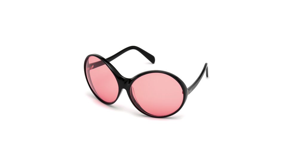 Emilio Pucci EP0030 Sunglasses - Shiny Black Frame Color, Bordeaux Lens Color