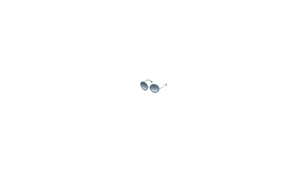Emilio Pucci EP0036 Sunglasses - Shiny Turquoise Frame Color