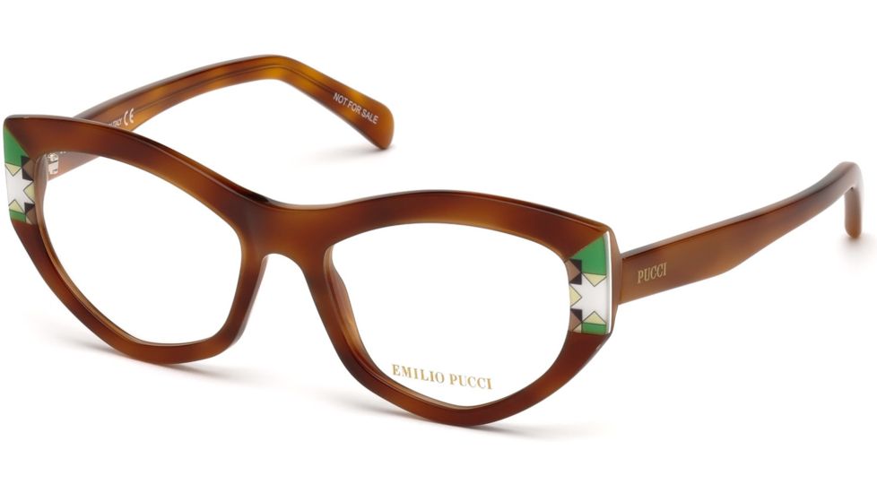Emilio Pucci EP5065 Eyeglass Frames - Blonde Havana Frame Color