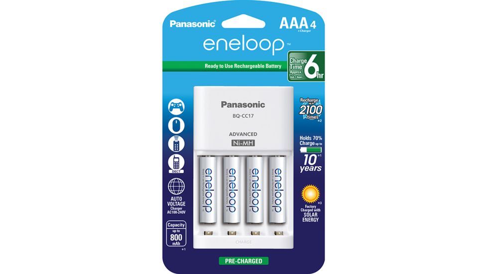 Eneloop Aaa 4-pk Charger K-KJ17M3A4BA