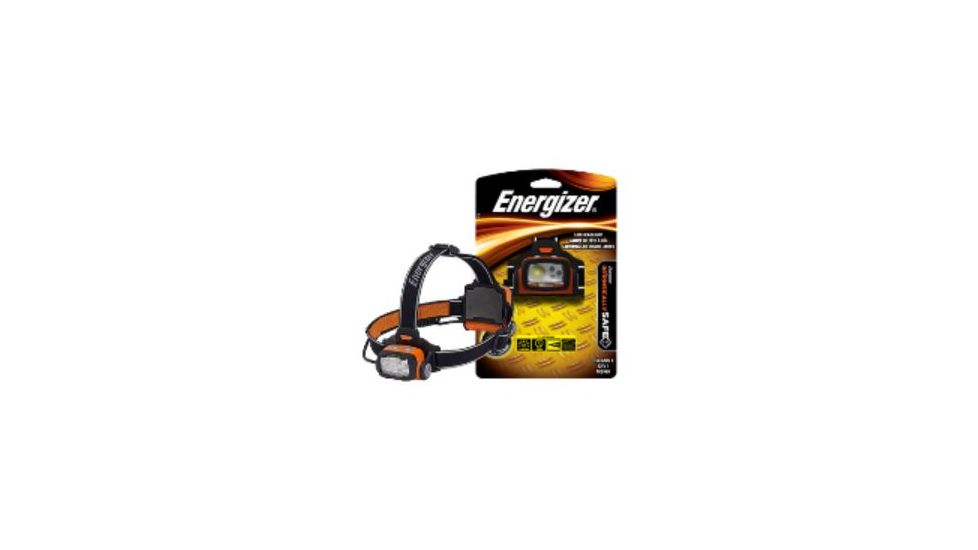 Energizer Intrinsically Safe 3AA LED Headlight,Orange,60 Lumens MSHD31BP