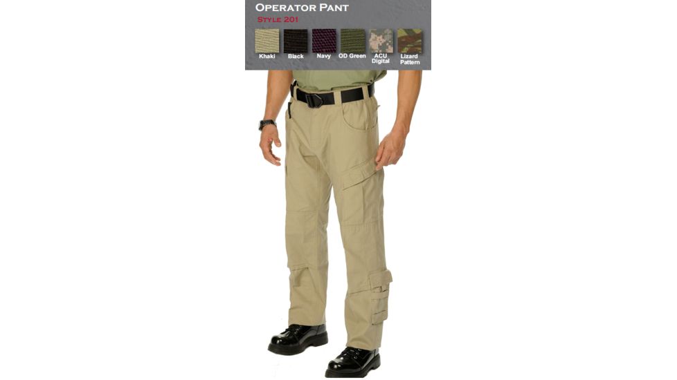 EOTAC 201 Operator Grade Operator Pant Color OD Green Size 34 X 34