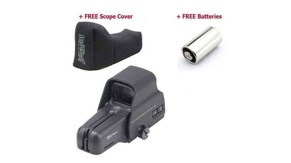 EOTech 516 A65 Holographic Weapon Sight (HWS) 1 MOA Reticle w/ FREE ScopeCoat Protective Cover &amp; Batteries (516.A65/1)