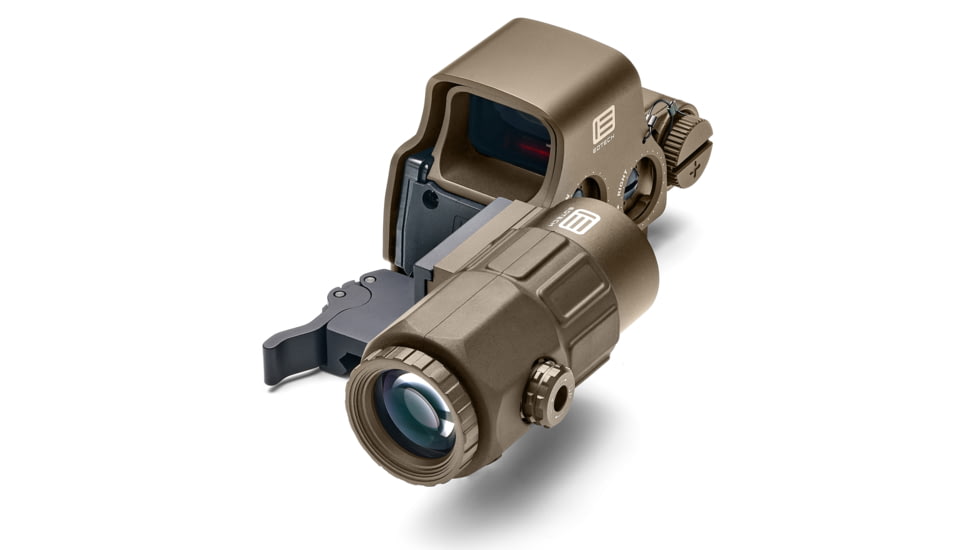 EOTech HHSVIII EXPS3-0 Holographic Red Dot Sight w/G33 3x Magnifier, 1x, 0-Reticle, Tan, HHS-VIII-TAN