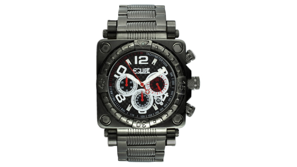 Equipe Gasket Watches - Men's - 48mm Case, Quartz Movement, Black, One Size, EQUE312