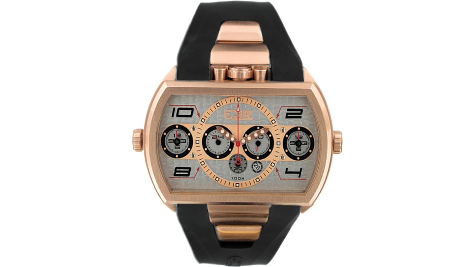 Equipe E906 Dash Xxl Mens Watch - Rosegold Bezel, White Dial w/ Rosegold Circle