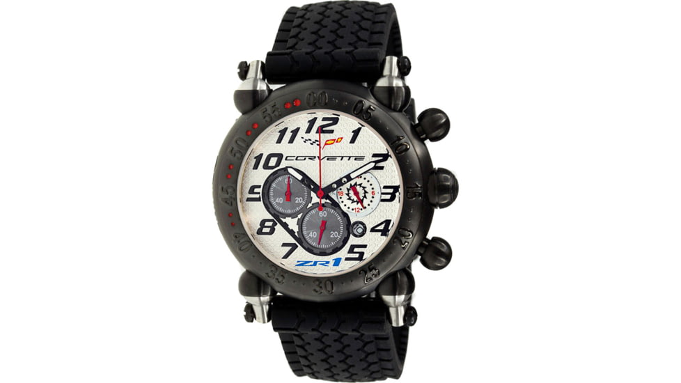 Equipe Ev103 Corvette Zr1 Mens Watch - Black Bezel, White Dial - Black Numbers