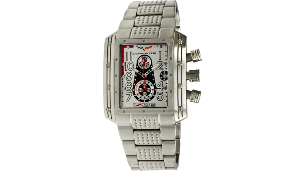 Equipe Ev405 Corvette Z06 Mens Watch - All Silver - Bracelet