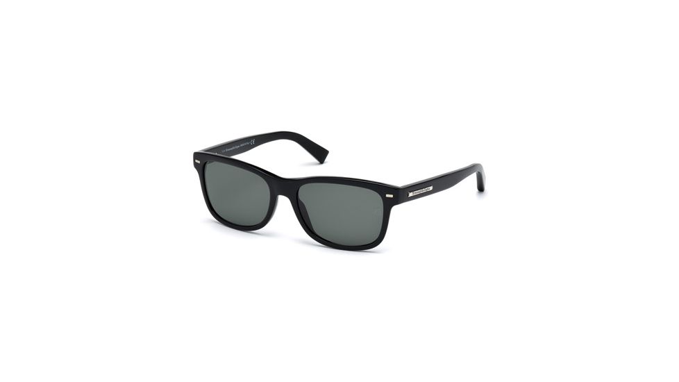 Ermenegildo Zegna EZ0001 Sunglasses - Shiny Black Frame Color