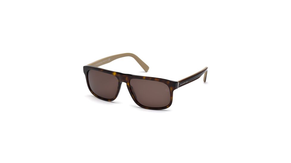 Ermenegildo Zegna EZ0003 Sunglasses - Dark Havana Frame Color