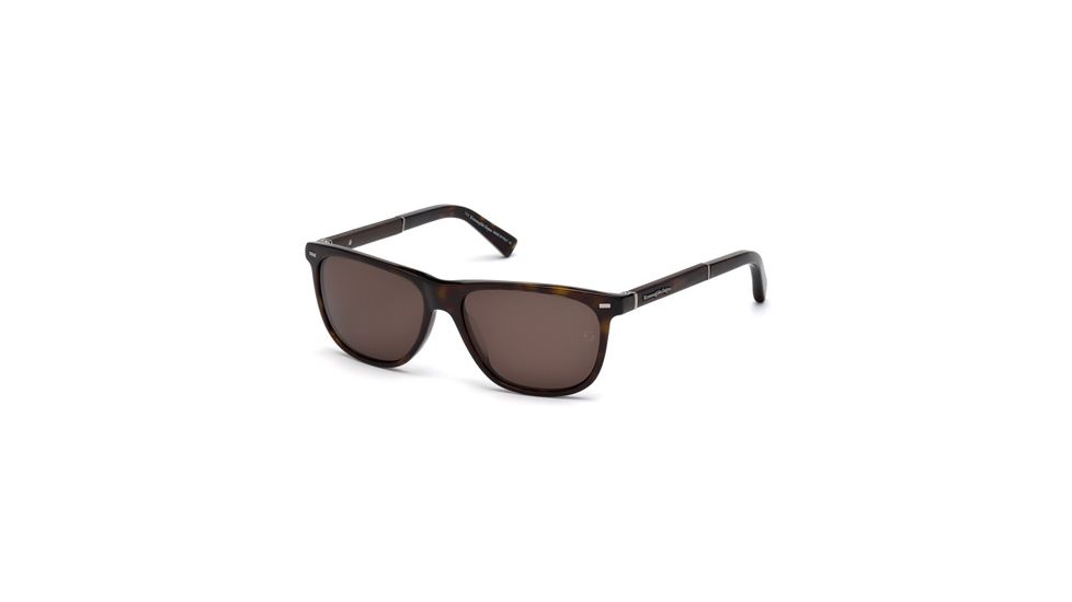 Ermenegildo Zegna EZ0009 Sunglasses - Dark Havana Frame Color