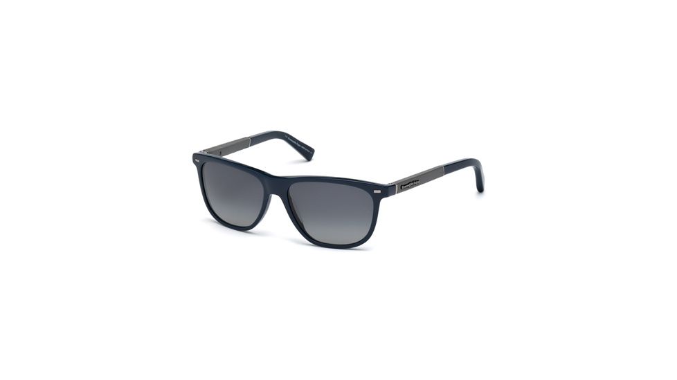 Ermenegildo Zegna EZ0009 Sunglasses - Shiny Blue Frame Color