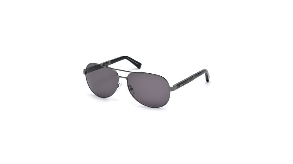 Ermenegildo Zegna EZ0010 Sunglasses - Shiny Dark Ruthenium Frame Color