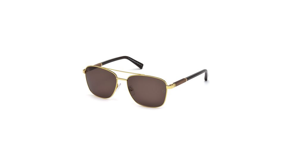 Ermenegildo Zegna EZ0014 Sunglasses - Shiny Endura Gold Frame Color