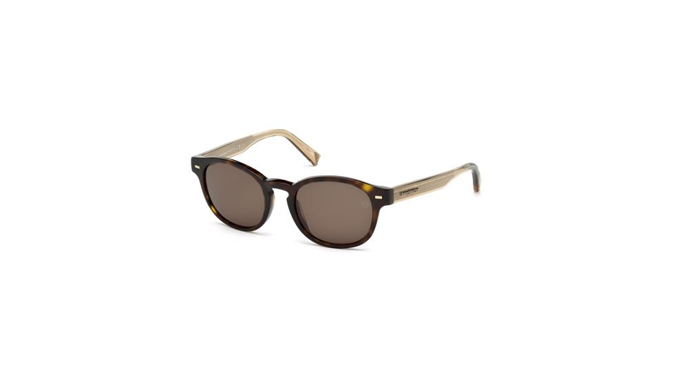 Ermenegildo Zegna EZ0029 Sunglasses - Dark Havana Frame Color