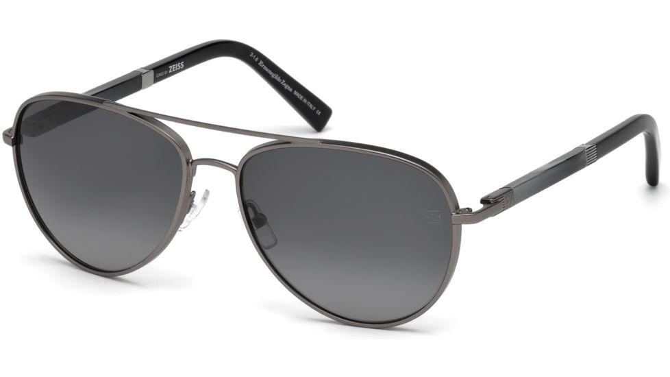Ermenegildo Zegna EZ0066 Sunglasses - Shiny Gumetal Frame Color