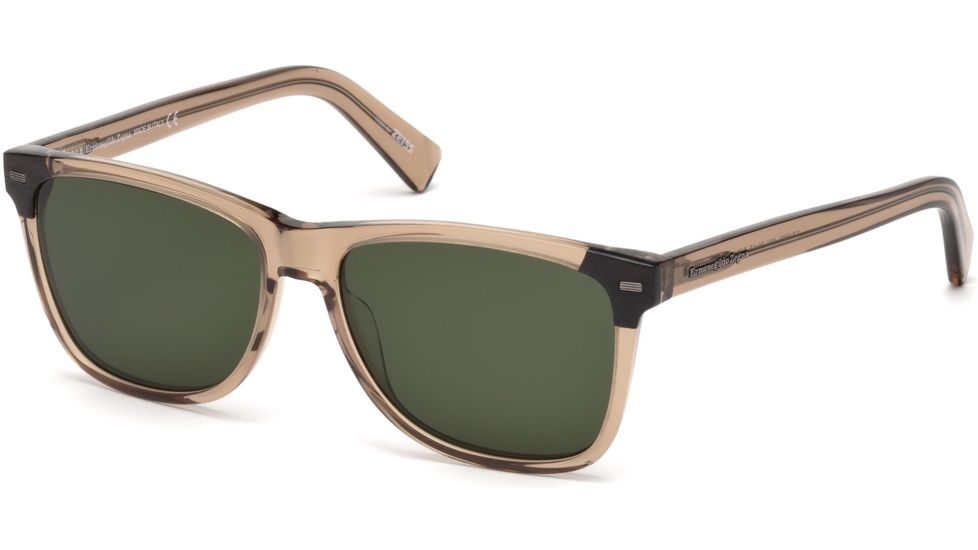 Ermenegildo Zegna EZ0082 Sunglasses - Shiny Light Brown Frame Color