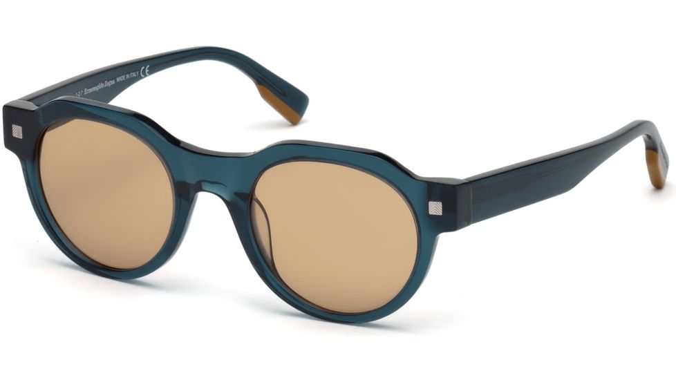 Ermenegildo Zegna EZ0102 Sunglasses - Shiny Blue Frame Color