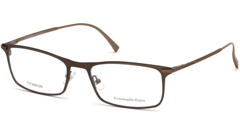 Ermenegildo Zegna EZ5110 Eyeglass Frames - Dark Brown Frame Color