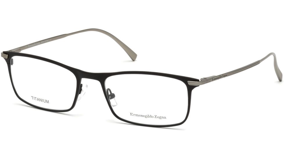Ermenegildo Zegna EZ5110 Eyeglass Frames - Shiny Black Frame Color, Shiny Black Lens Color