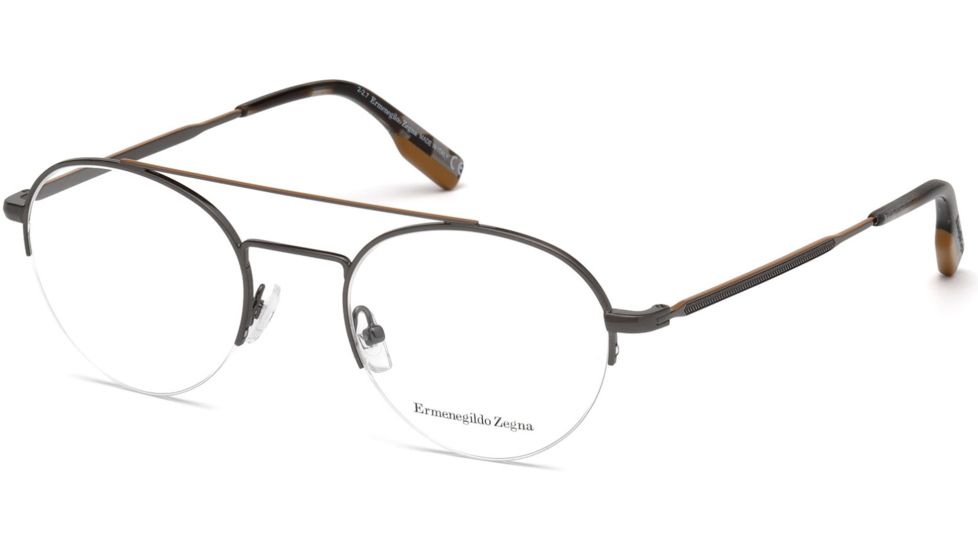 Ermenegildo Zegna EZ5131 Eyeglass Frames - Shiny Gumetal Frame Color