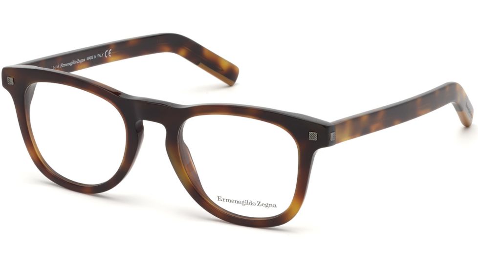 Ermenegildo Zegna EZ5137 Eyeglass Frames - Dark Havana Frame Color, Dark Havana Lens Color