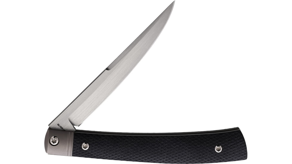 Esnyx Barracuda Folding Knife, 4in Closed, 3.5in Satin Bohler M390 SS Blade, Black Checkered G10 Handle, ESN-BSJ-50