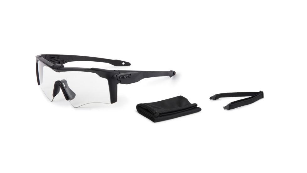 ESS Crossbow AF ONE Shooting Glasses, Clear Lens, Black, EE9020-04