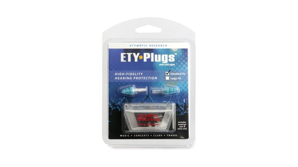 Etymotic Research ER20 High-Fidelity Earplugs, Blue, Standard, ER20-SMB-C