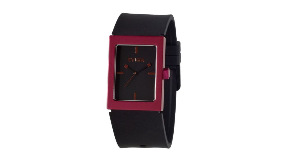 Eviga Rk0104 Ruta Mens Watch - Black Band, Red Bezel