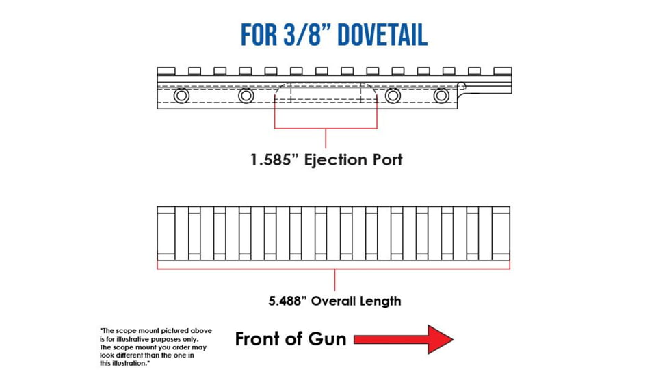 Evolution Gun Works HD Picatinny Scope Mount, CZ 452/CZ 453/CZ 511/CZ 512, Standard Action, 20 MOA, Matte Black Hardcoat, 80902