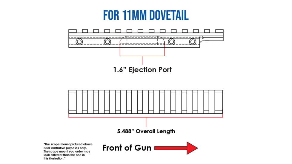 Evolution Gun Works HD Picatinny Scope Mount, CZ 452/CZ 453/CZ 455/CZ 511, Standard Action, 20 MOA, Matte Black Hardcoat, 80912