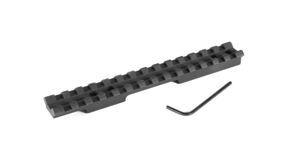 Evolution Gun Works Savage 93 1-5/8in Ejection Port UNDRILLED Picatinny Rail Scope Mount 0 MOA, Black, 41603