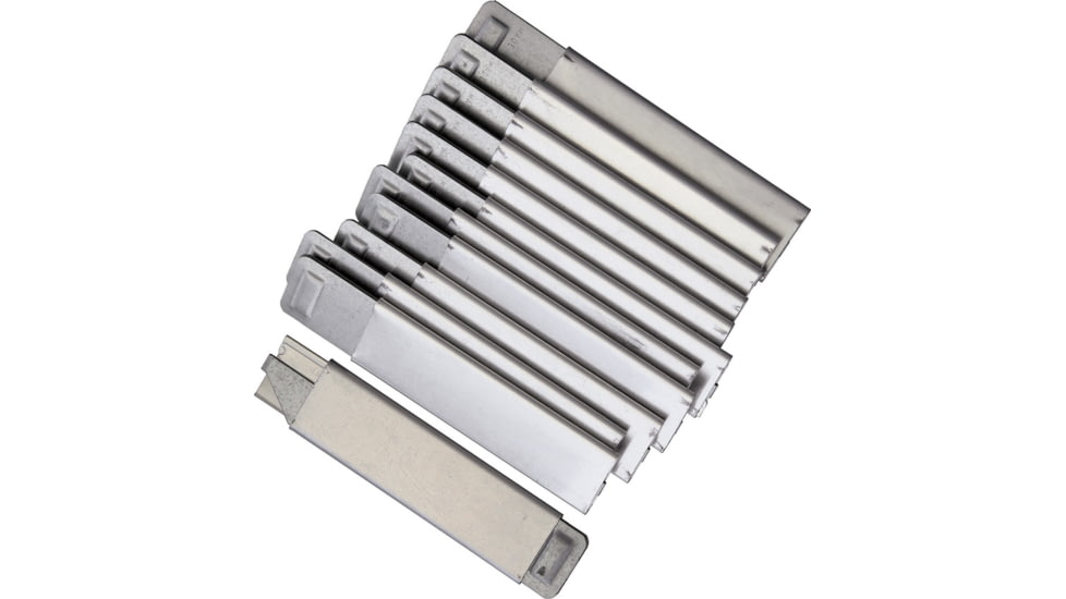 Excel Blades K12 Flat Metal Knife 12pk Fixed Blade Knife, 4in Overall, Pack Of 12, Flat Metal Frame Body, Sliding Blade Cover, Excellent For Cutting Cardboard, Paper, Leather, Other Materials, 1611212PACK