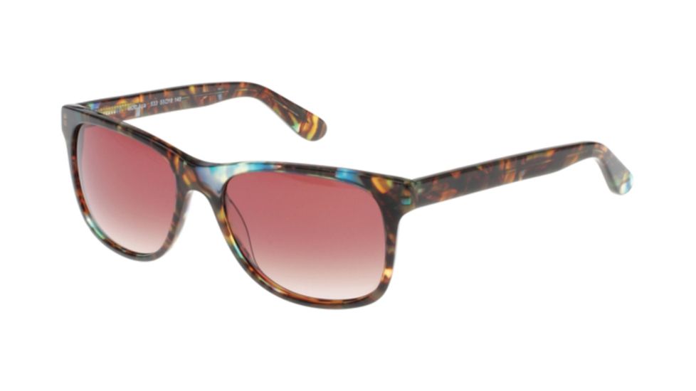 Exces Aria Progressive Prescription Sunglasses, Brown/Green/Crystal Frame, EXARIA533PR