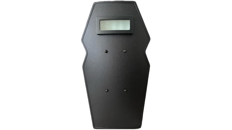 ExecDefense USA V-Cut Ballistic Shield, Level III-A, Black, 31.5 H x 19.5 W, E-VC-01