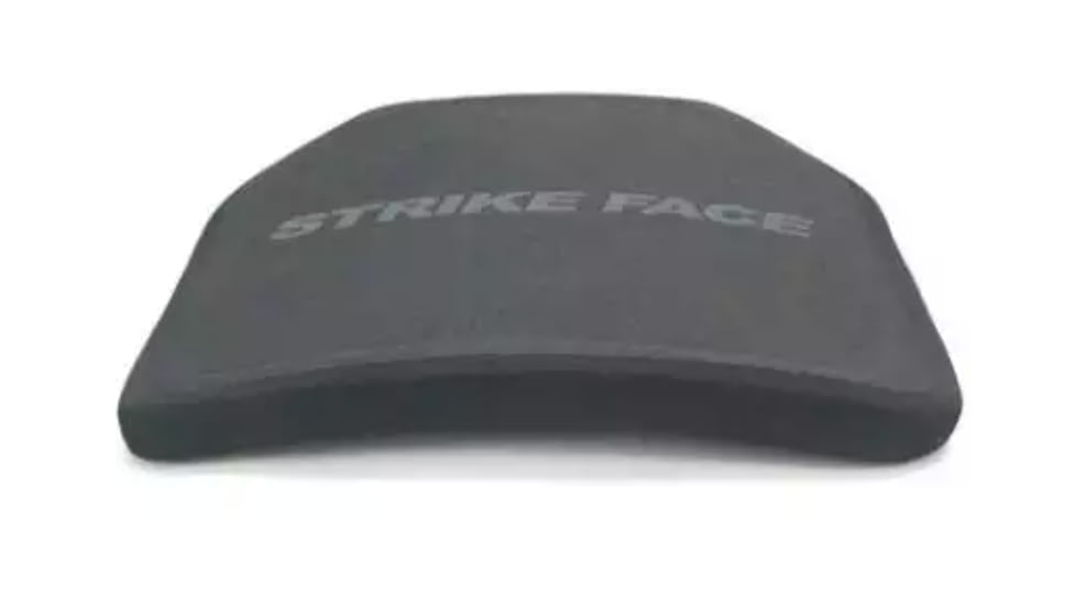 ExecDefense USA Level III Ballistic Plate, ICW, Rectangle Cut, Back, Black, 10in x 12in, Rectangle Cut, E-MTHAPI3B-C