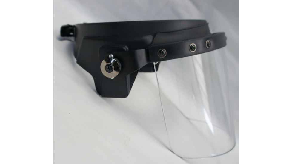 ExecDefense USA Riot Visor, Compatible PASGT / MICH Helmet, Transparent, Universal Size, E-RV-C