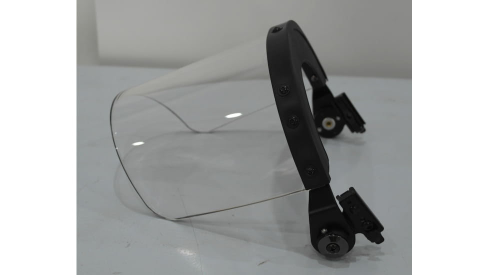 ExecDefense USA Riot Visor, Compatible PASGT / MICH Helmet, Transparent, Universal Size, E-RV-C