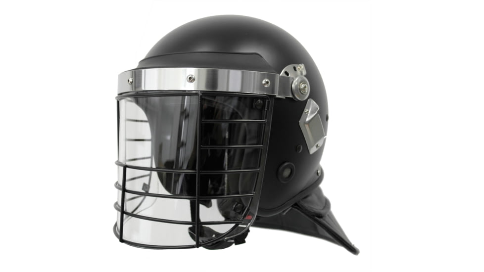 ExecDefense USA Terminator-X Riot Helmet, Matte Black, Universal Size, EDX-074C
