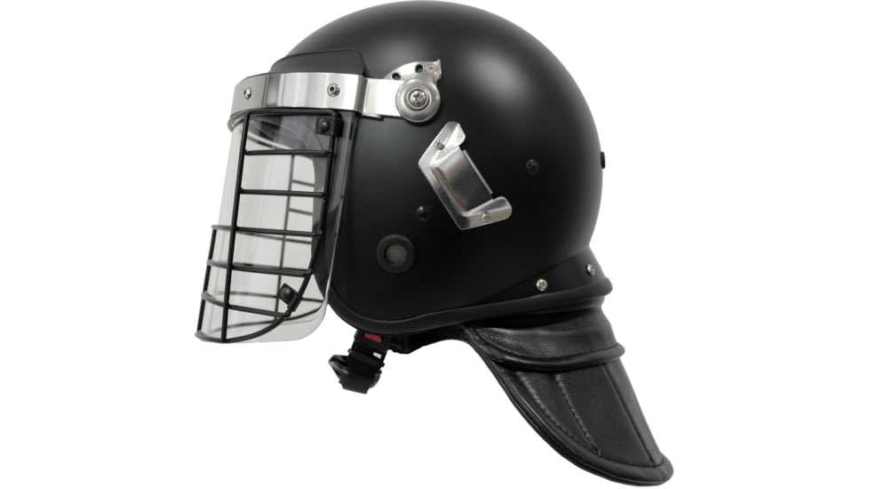 ExecDefense USA Terminator-X Riot Helmet, Matte Black, Universal Size, EDX-074C