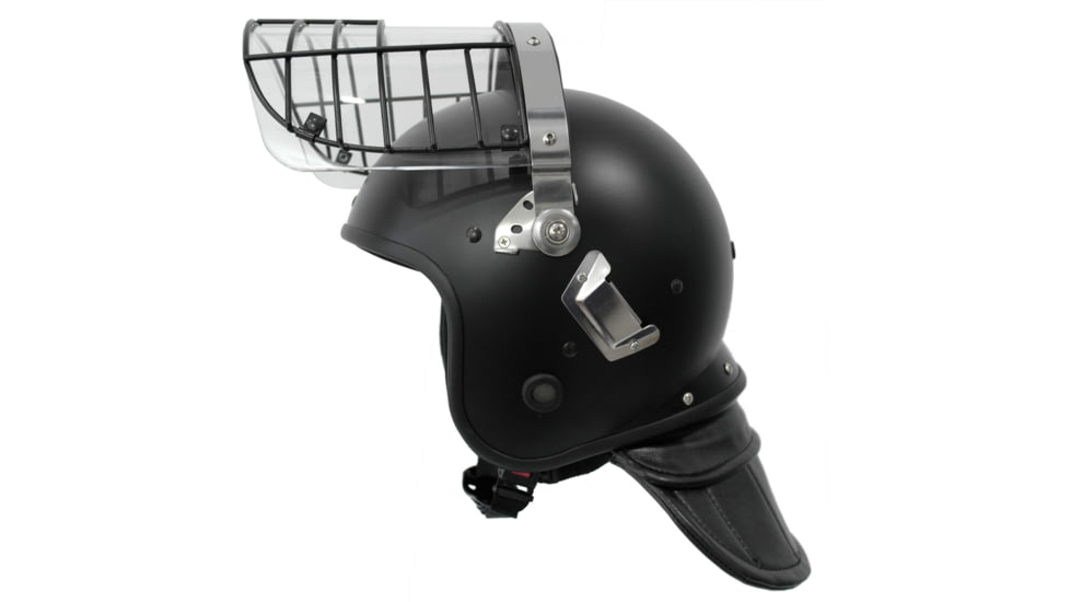 ExecDefense USA Terminator-X Riot Helmet, Matte Black, Universal Size, EDX-074C